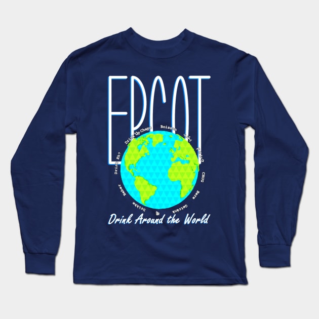 Epcot - Drink Around the World Long Sleeve T-Shirt by shallahan